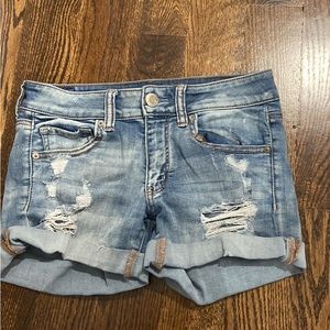 AE Midi Denim Shorts